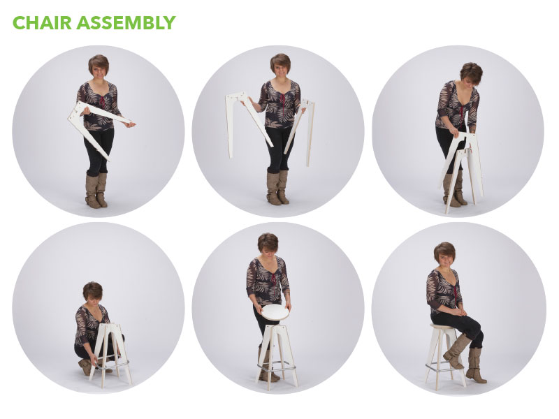 OTX Portable Table and Chairs -- Chair Assembly